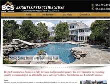 Tablet Screenshot of brightconstructionstone.com